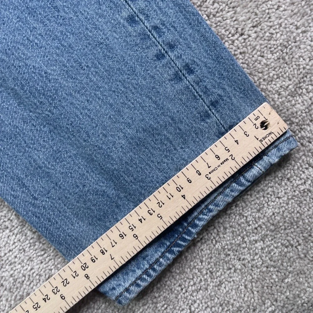Levis 501 Jeans Mens 35x34 Blue Original Fit Button Fly Straight Cotton Denim